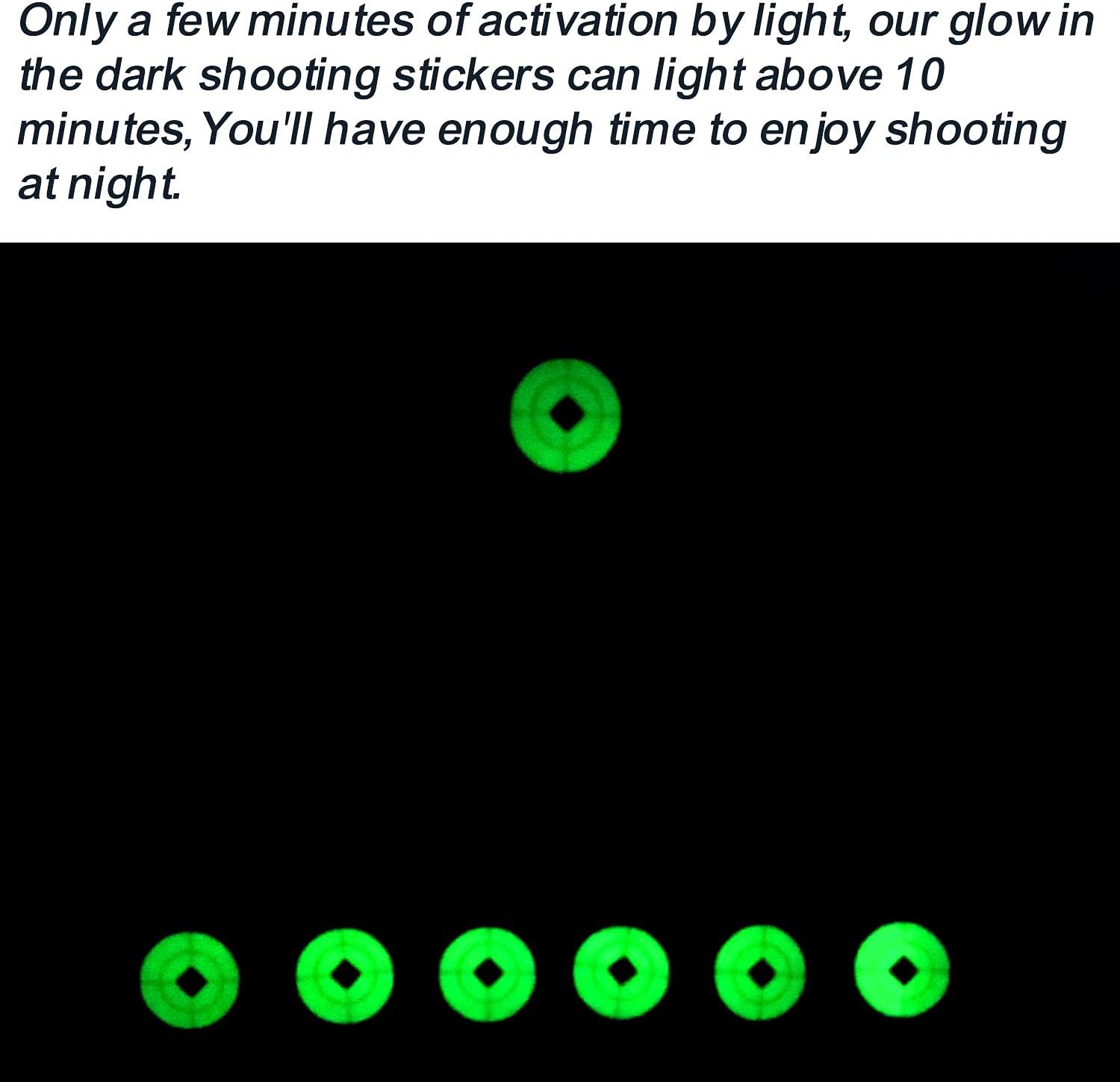 LIZXE Resetting Shooting Targets with Dark Glow Stickers, Portable Design Auto Reset Hunting Target, Rated for .177 .22 Caliber (6A) : Sports & Outdoors