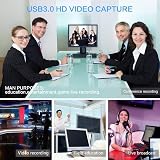 ABUNRO HDMI Capture Card USB 3.0 1080P 60fps Live Game Video Grabber Win Mac view 4