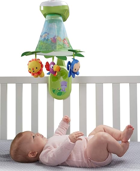 fisher price rainforest grow with me cot mobile