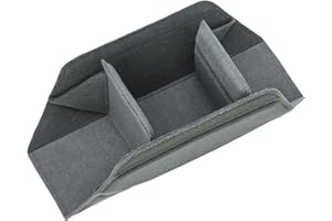 Camera Lens Padded Insert Liner Foldable for DSLR Cameras (27.5x8.5x12 cm / 10.8x3.3x4.7 inch) Velvet Cloth Storage Cube Case