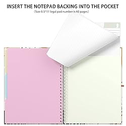Rimilak Spiral Clipboard Folio with Refillable