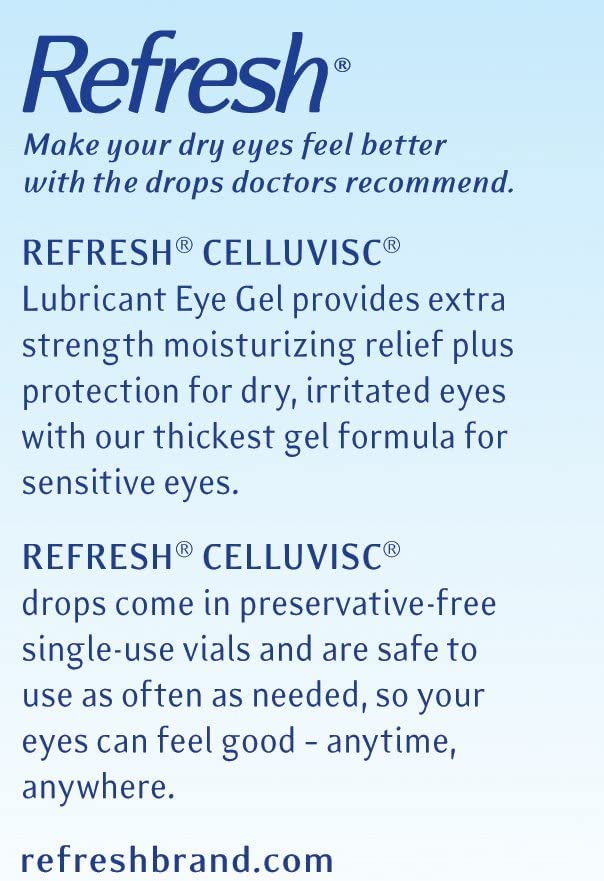 Refresh Celluvisc Lubricant Eye Gel Single-use Containers 30 Ea (Pack of 3)