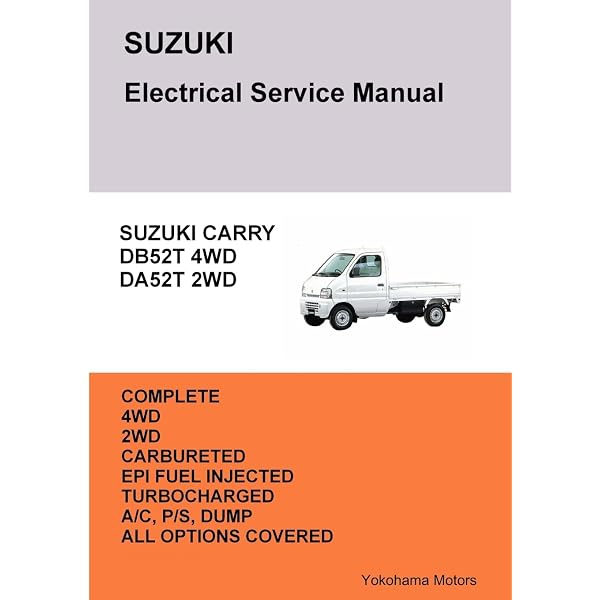Suzuki Carry Truck & Every Van English Mechanical Service Manual