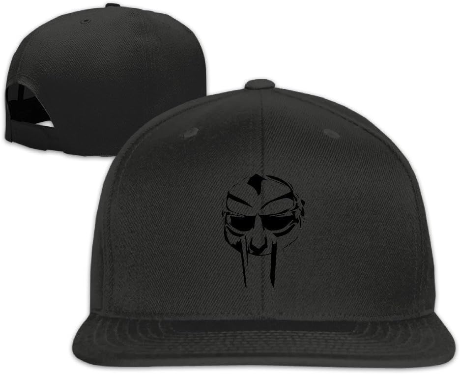 MIOPAIGE Mf Doom Logo Fitted Flat Brim Baseball Cap Hat
