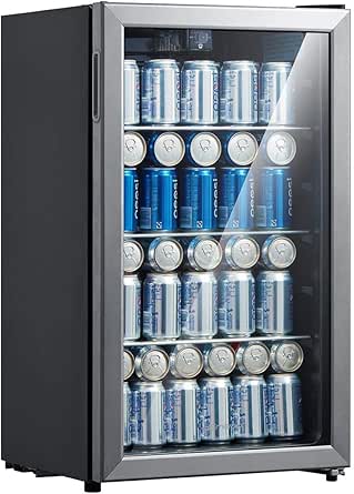 Emerson 115 Can Or 34 Wine Bottle Refrigerator With Temperature Control Appliances Amazon Com