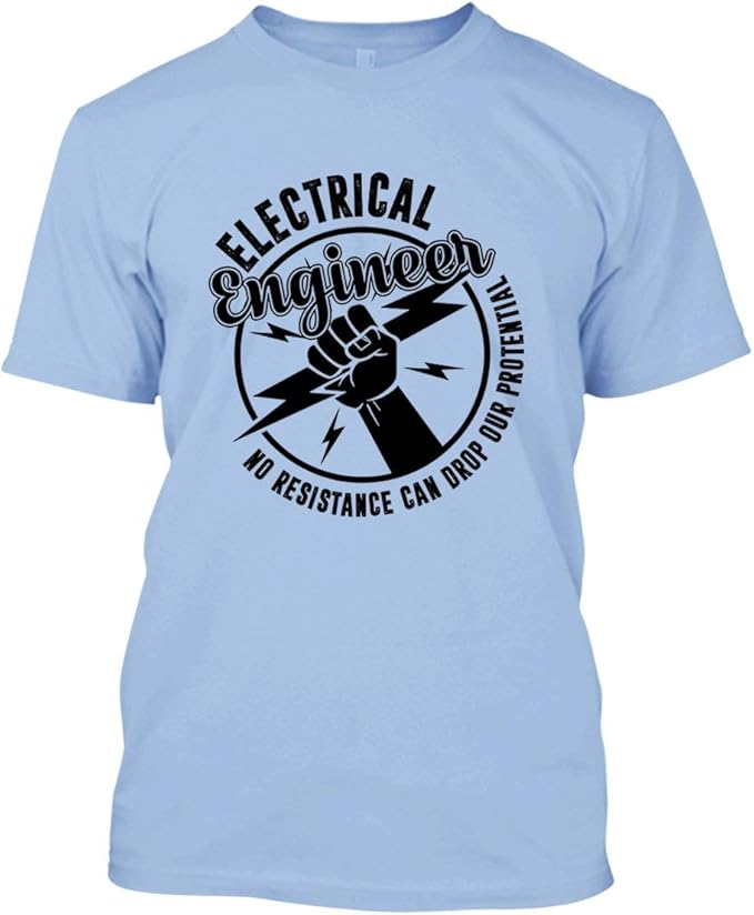 Big Grey Cool Electrical Engineering Shirt, Adult Unisex