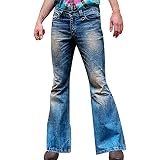 Amazon.com: Pantalones vaqueros grandes acampanados para hombre, corte de  pierna acampanada, corte holgado, cintura alta, vaqueros clásicos,  pantalones vaqueros con campana inferior : Ropa, Zapatos y Joyería