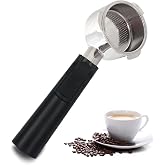 Gevi 51mm Bottomless Portafilter - 3 Ears Cafe Barista Fits Yabano, Includes Portafilter Filter Basket