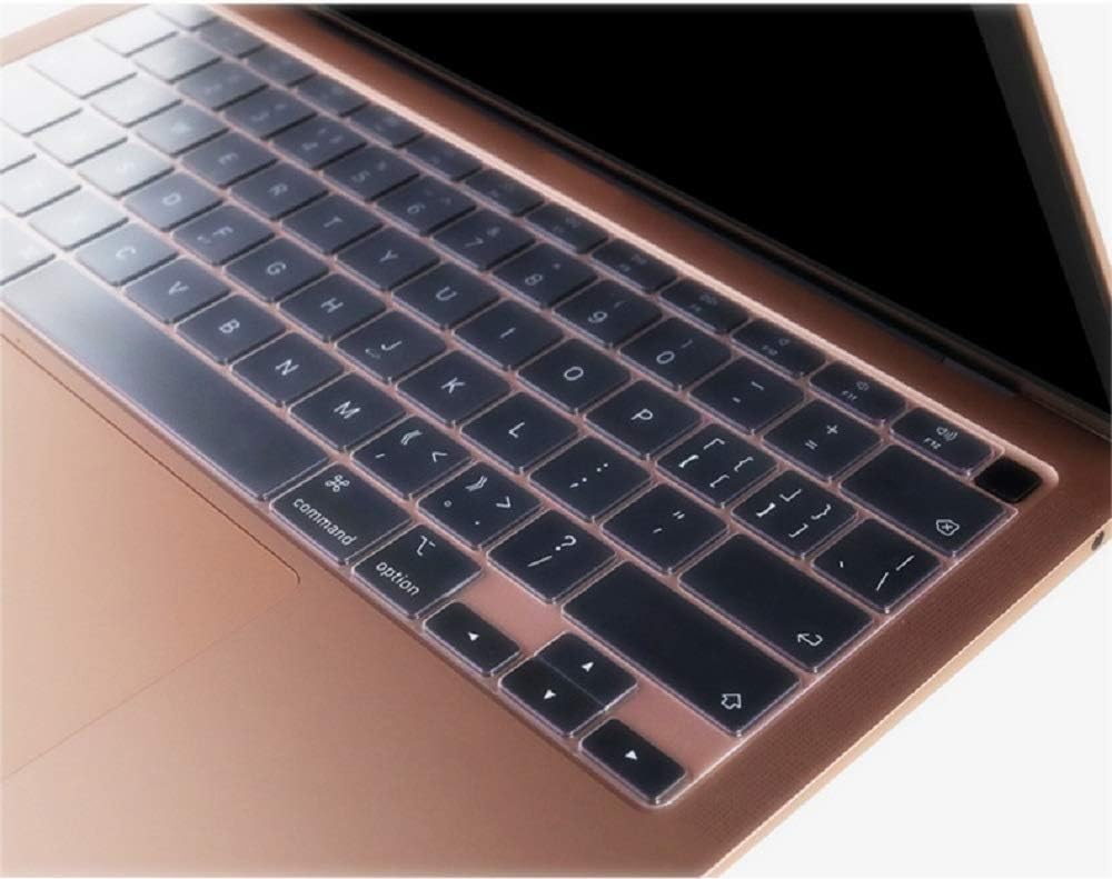Se7enline compatible with M1 A2337/A2179 MacBook Air 13 inch Keyboard Cover 2024 2023 2022 2021 2020 2019 2018. Silicone Skin Protector for MacBook Air 13-inch Touch ID US Layout - Image 4