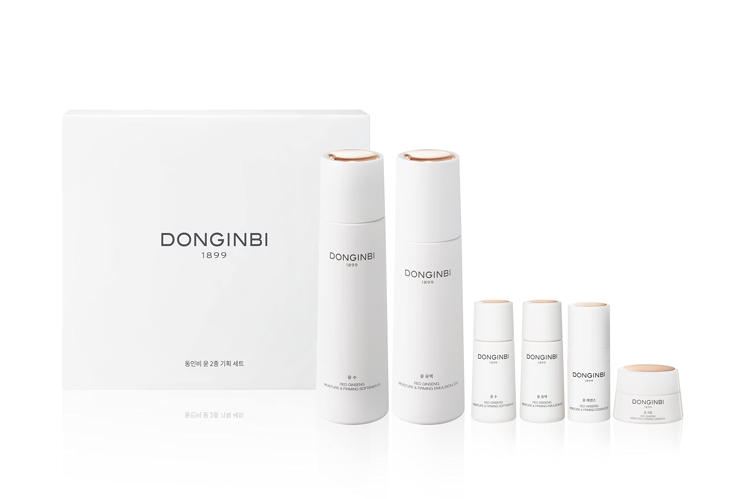 Donginbi Red Ginseng Moisturizing & Firming Set EX, Anti-Aging Korean Skin Care, Routine Kit for Smooth, Radiant Skin by KGC