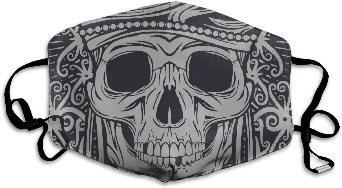 Anti Pollution Mask N95 Respirator Mask Washable Cotton Anti Dust Mouth Mask for Men Women Sugar Skulls