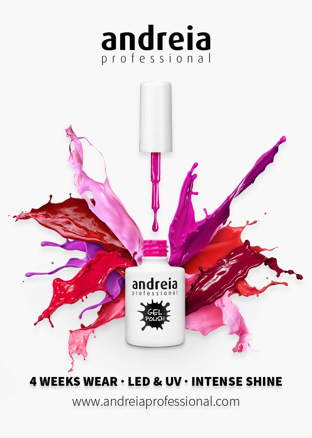 Andreia Semi-Permanent Nail Gel Polish for UV/LED Lamp, Intense Shine and 4 weeks Lasting Manicure Nail Gel Varnish - Image 4