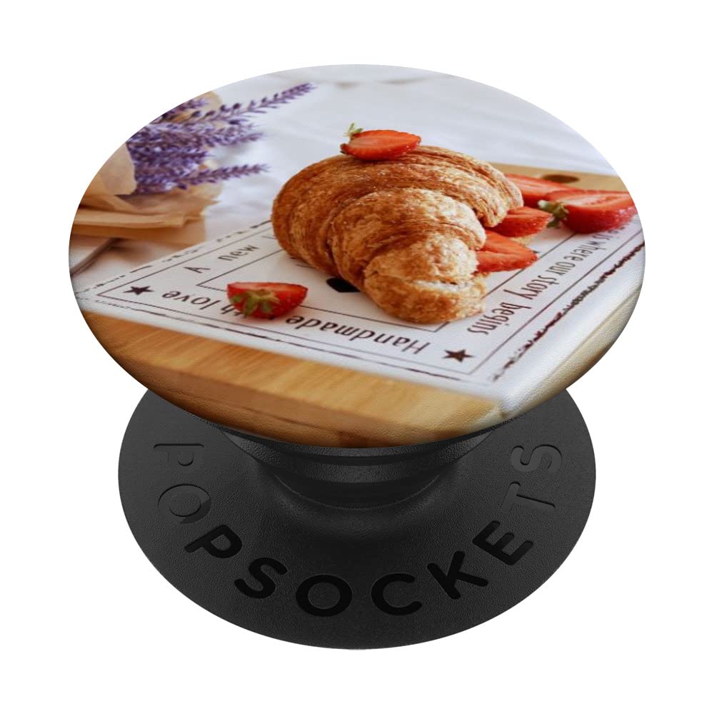 Croissant Breakfast Pastry PopSockets Swappable PopGrip