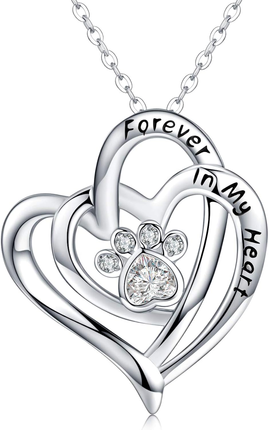 sterling silver dog necklace