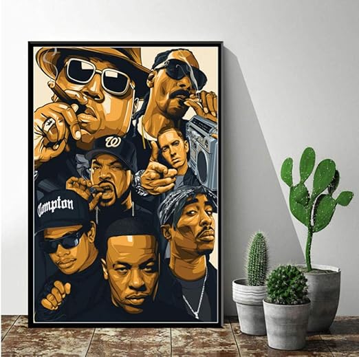 Amazon Com Xtszlfj Art Decor Hip Hop Legend Old School Hip Hop