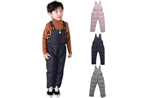 Toddler Boys Snow Pants Waterproof Windproof Snowpants Girls Baggy Insulated Ski Bib Winter Warm Snowboard Overalls