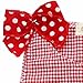 FEESHOW Infant Baby Girls Christmas Santa Claus Outfit Costumes Romper Jumpsuit Red 0-3 Months