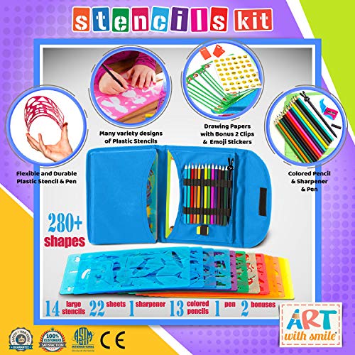 2 Drawing+Stencils+Set+Kids+Educational