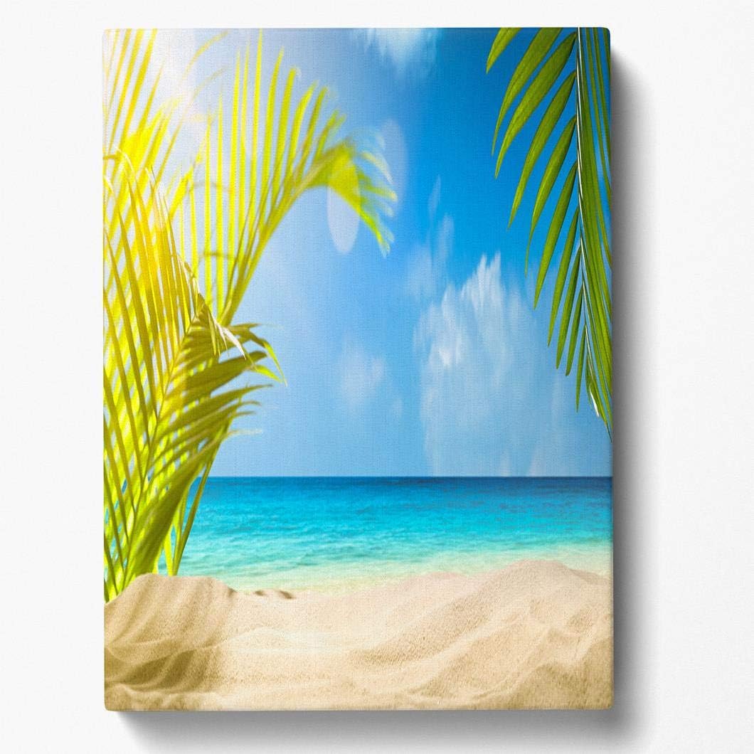 Amazon.com: FINOY Tropical Canvas Wall Art for Living Room Bathroom