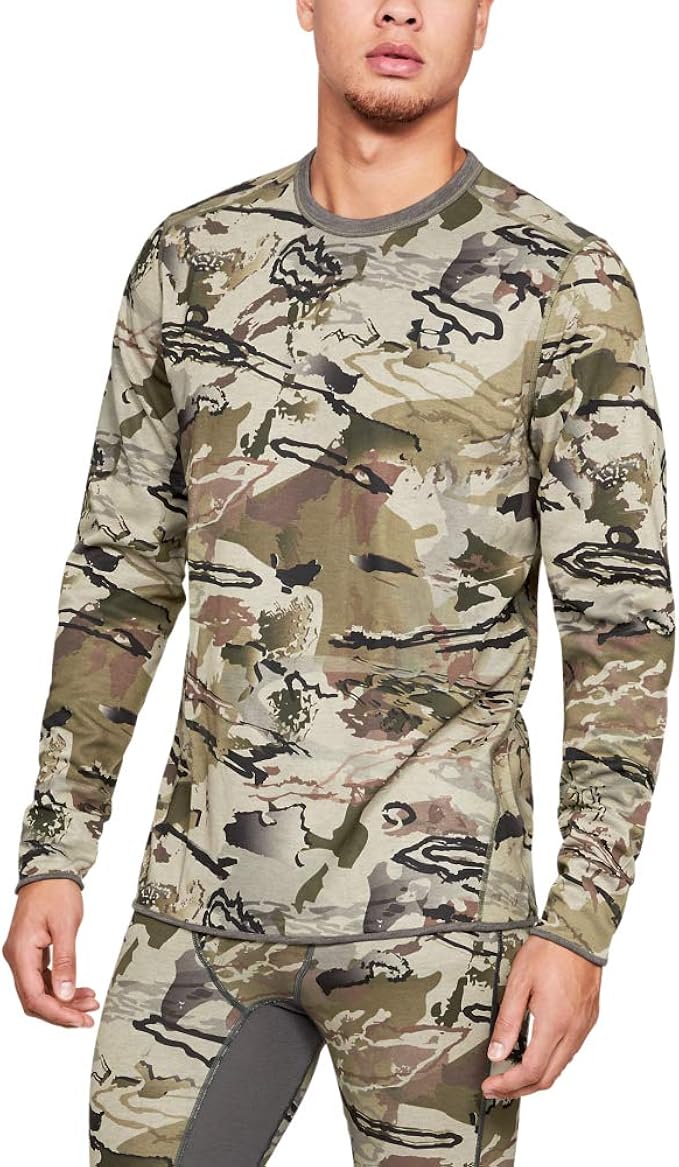 Under Armour Herren Armor Mid Season Reversible Wool Base Crew, Herren, Langärmelig, Men's Rev