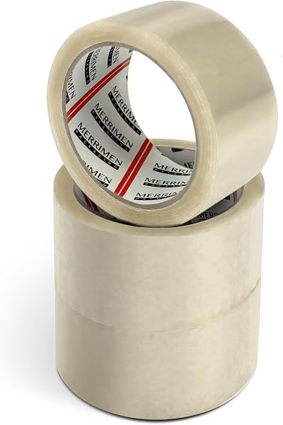 Merrimen Strong Heavy Duty Clear Packing Tape 45µm 66m 3 Roll Pack