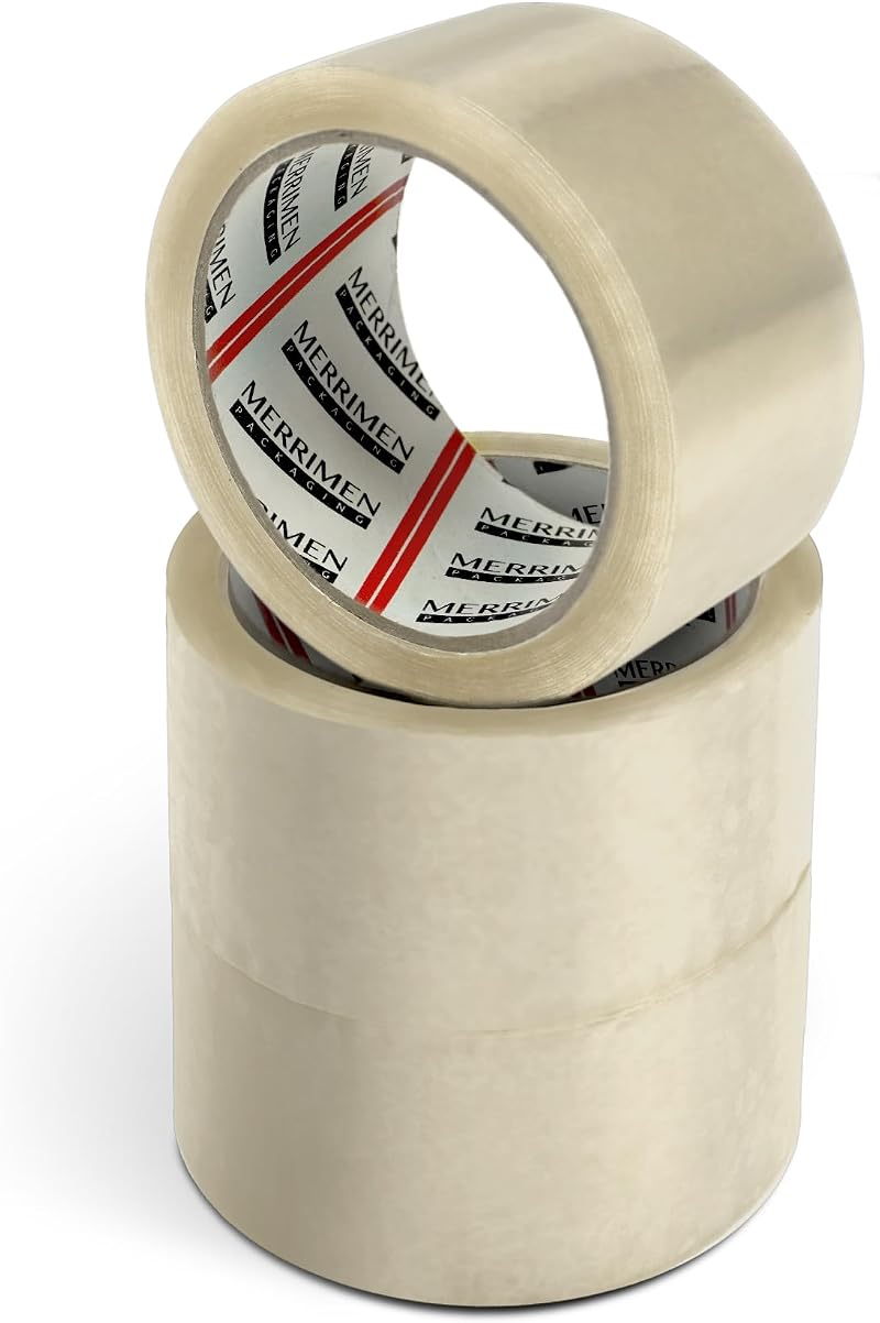Merrimen Strong Heavy Duty Clear Packing Tape 45µm 66m 3 Roll Pack