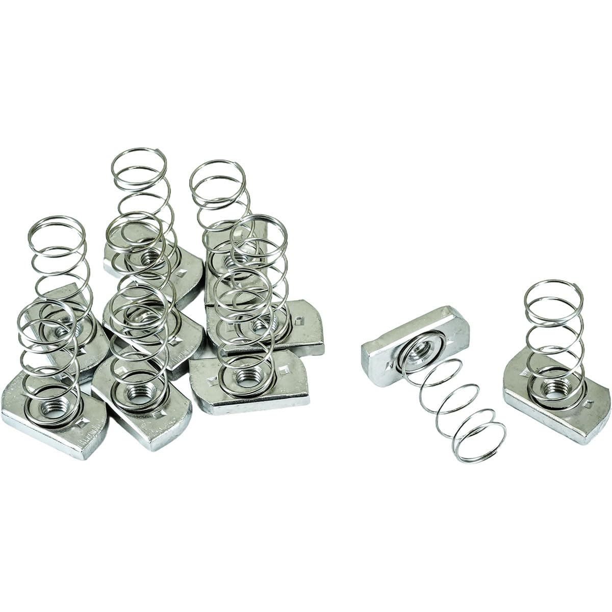 ciciment 304 Stainless Steel Strut Channel Nuts with Spring - Pack of 10 (M8)