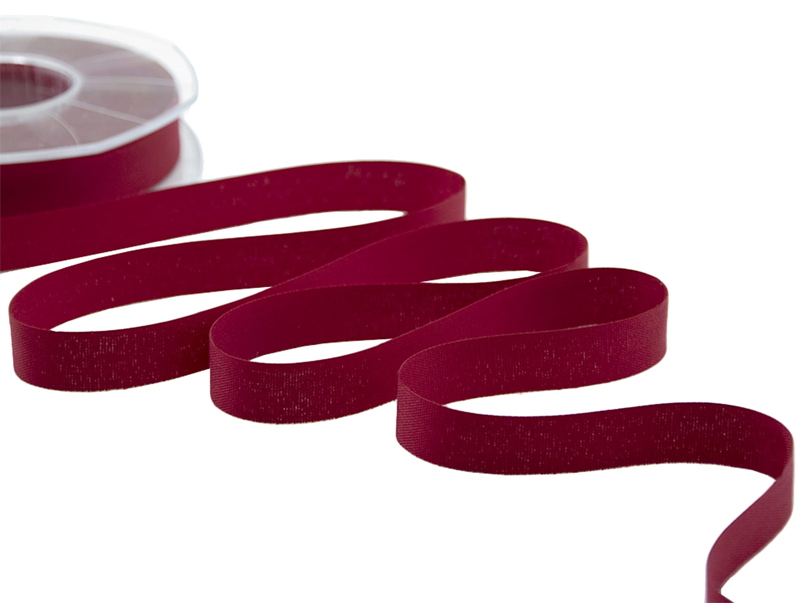 Furlanis Ribbon, Polycotton, Amaranth, 15 mm x 25 m