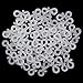 Meetory 100 PCS Christmas Mini Gutter Hang Hooks Weatherproof Plastic S Clip Hooks for Xmas Decoration Outside String Lights