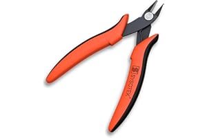 Sysotek Flush Cutters Precision Wire Cutters for Fiber Optics, Electronics and Jewelry Making Tool Mini Diagonal Cutting Plie