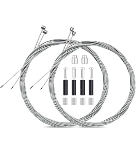 103Pcs Bike Brake Cable Kit With Stainless Steel Bike Cable Cutter Brake Cable Bike Shifter Cable Housing Set Bike Cable End Caps Copper Sleeves O Rings K