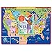 eeBoo United States Map Tray Puzzle for Kids, 45 pieces