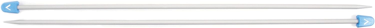 Single Point Knitting Needles, 40cm, 5.0mm, Silver Grey - Image 3