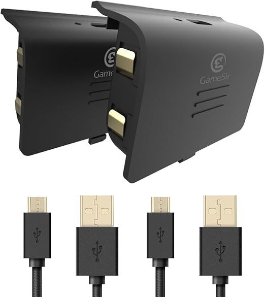 GameSir Xbox One Battery Pack, 800mAh Rechargeable Battery (2Pack