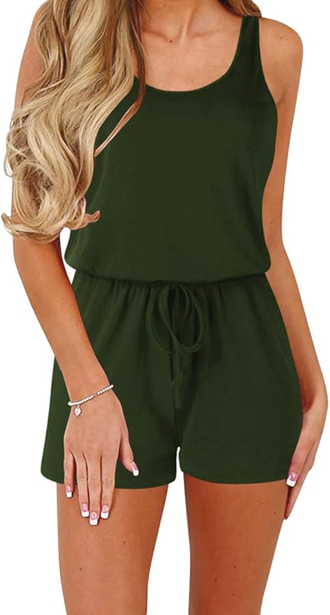 sleeveless jumpsuit shorts