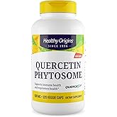 Healthy Origins Quercetin Phytosome 500 mg - Quercetin Supplements for Immune Support & Respiratory Support - Vegan, Non-GMO & Gluten-Free Quercetin Supplement - 120 Veggie Capsules