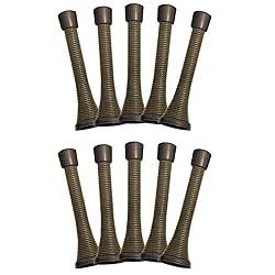 Spring Door Stop Wall Protector with Rubber
