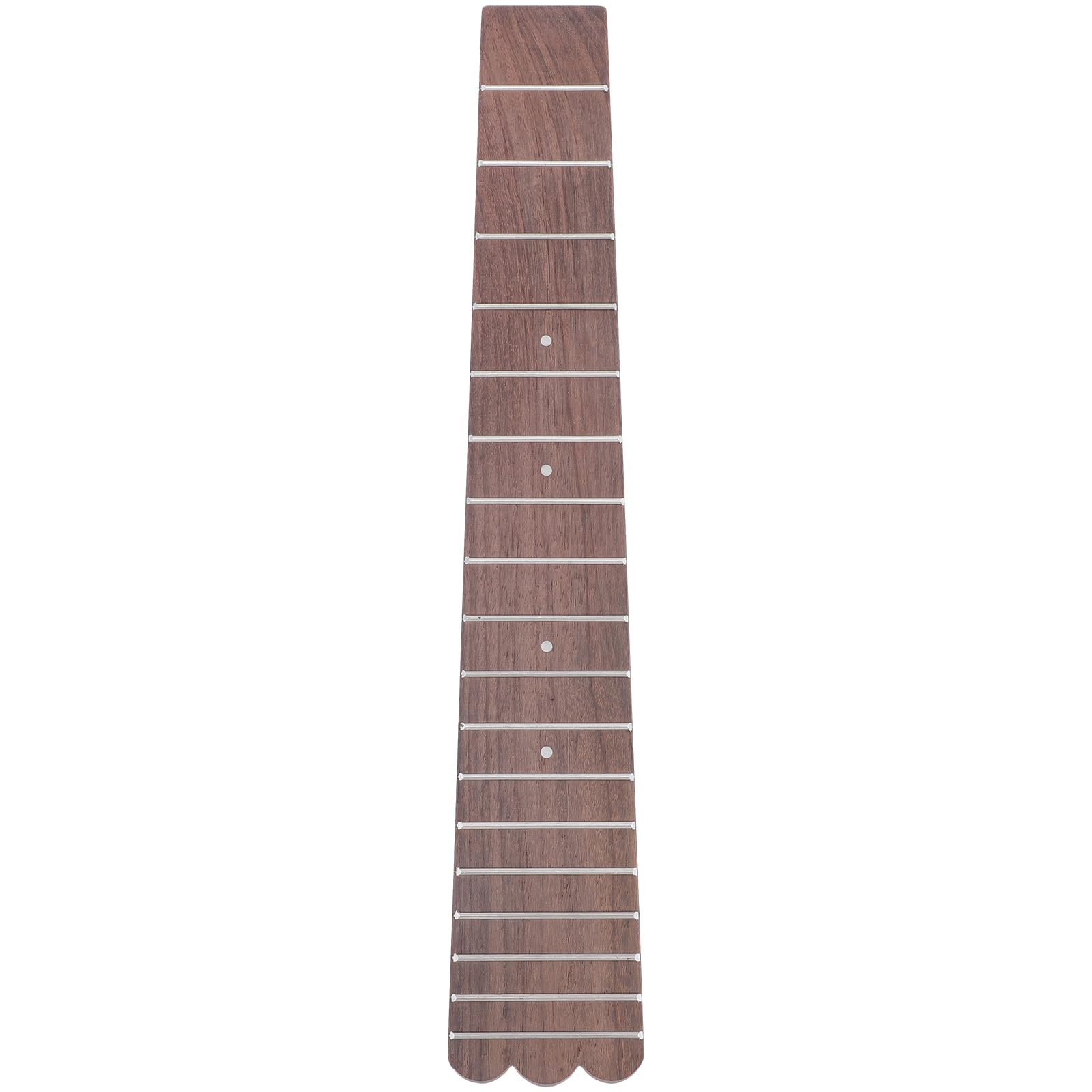 TOYANDONA Ukulele Fingerboard Replacement Wood Fretboard 11.4 Inch for Ukulele Parts Accessories with Smooth Surface for Left-Handed and Right-Handed Players