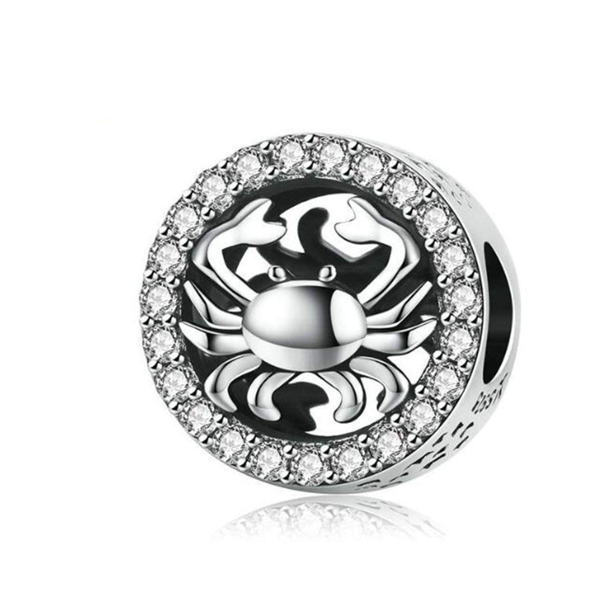 Bird Charm Sterling Silver Fashion Jewelry Animal Charm Bead for Pandora Bracelets (Sterling Silver Crab Charm)