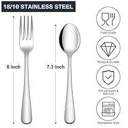 Hiware 24-piece Forks and Spoons Silverware