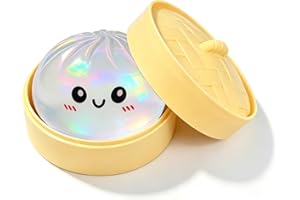 Tansix Dumpling Squishies New Mystery Glitter Squishies Dumpling with Box Stress Relief Balls Sensory Toys Desk Squeeze Toys 