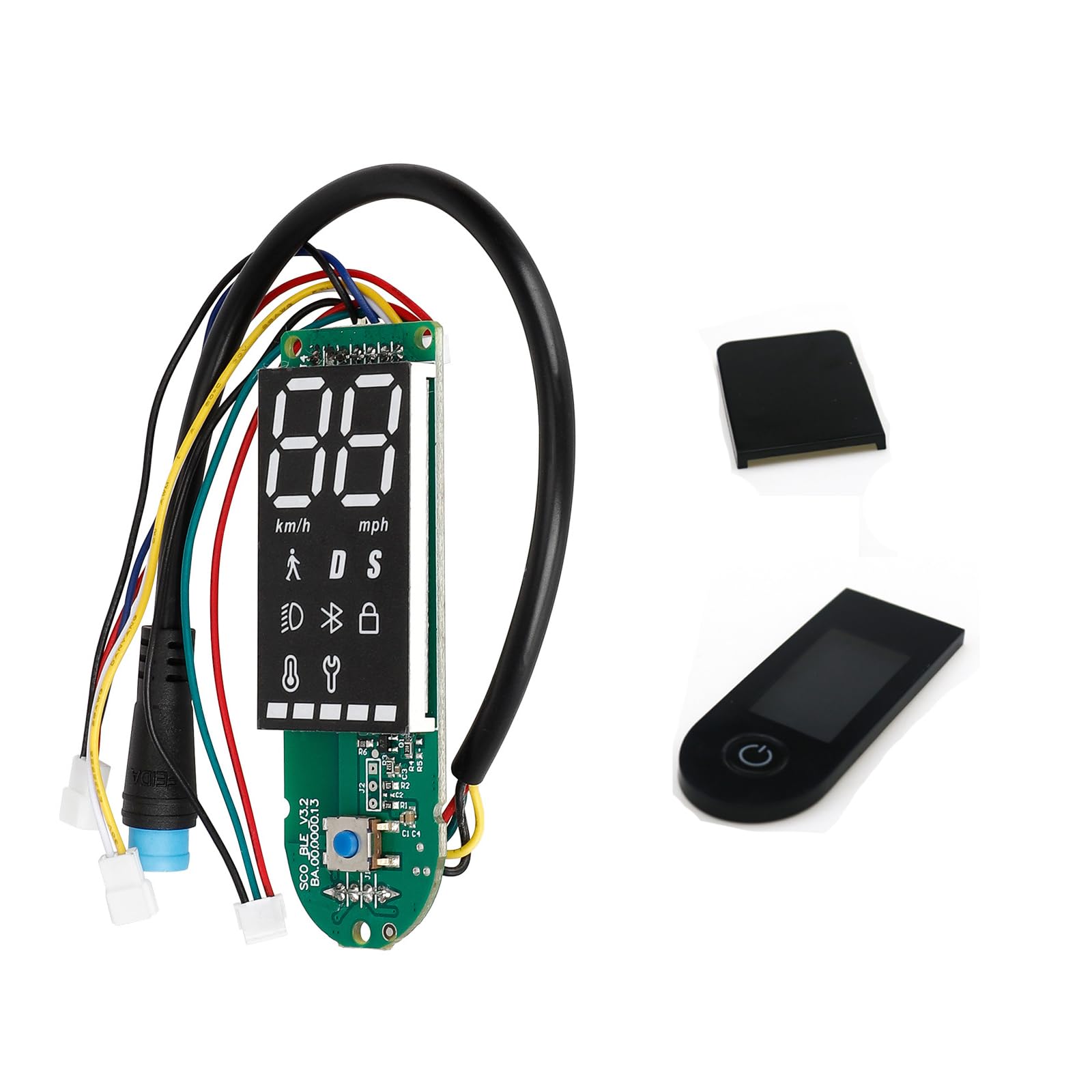 XBERSTAR Mi 3 Dashboard Cover Replacement Circuit Board For Xiaomi Mi 3 Electric Scooter Dashboard Bluetooth Circuit Board Screen Cover (Board +COVER)