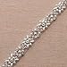 Silver Pearl Rhinestone Applique, Rhinestone Belt Trim for Dresses, 1 Yard Sparkly Crystal and Pearl Applique Sew or Iron on Wedding Dress Sash