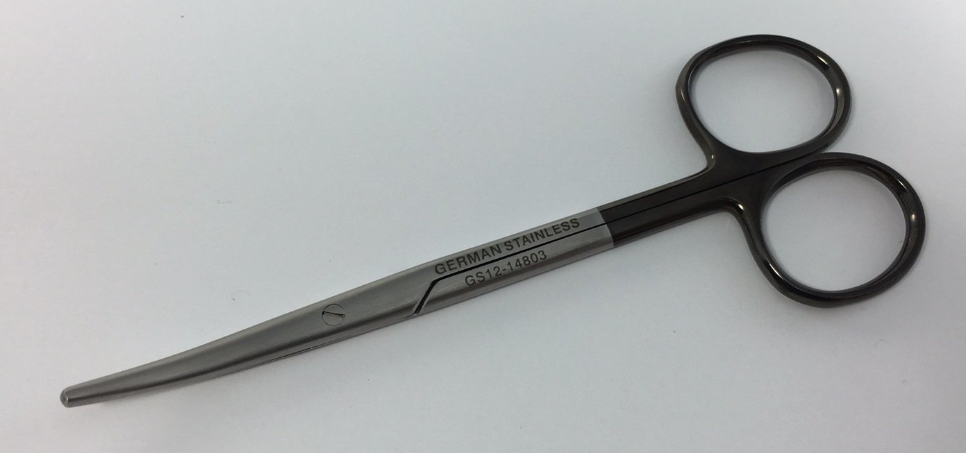 Metzenbaum Scissors 5.5" SuperCut Curved One Serrated Blade