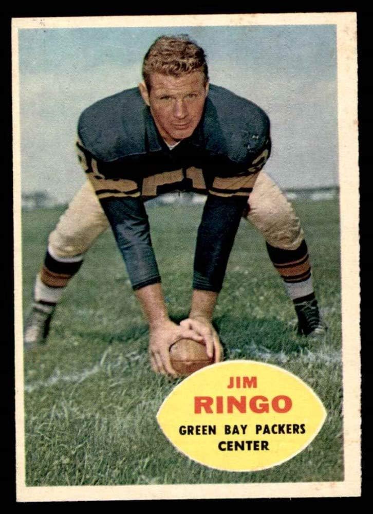 Amazon Com 1960 Topps 57 Jim Ringo Green Bay Packers Football Card Ex Mt Packers Syracuse Collectibles Fine Art