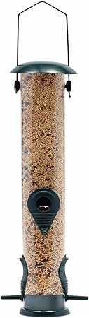Amazon Com Ashman Bird Feeder Metal Top And Bottom Spacious