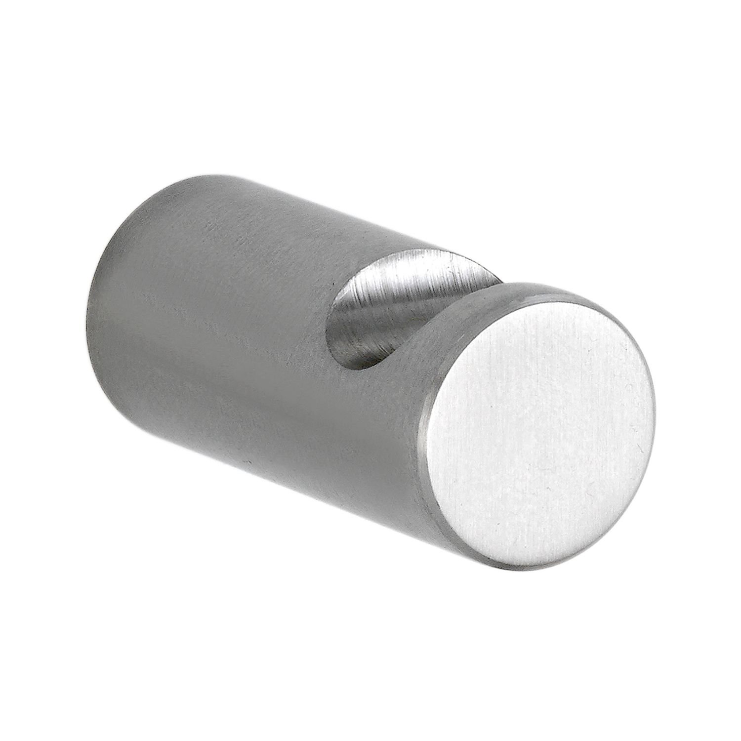 OBF Grimme Labna 75 1210 17 Coat Hook Diameter 20 mm Depth 45 mm Stainless Steel Matt Silver