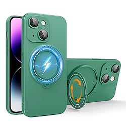 SKYLMW Rotatable Ring Stand Case for iPhone 14 Plus