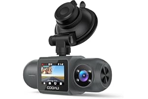 COOAU D30S 4K Dash Cam with GPS Wi-Fi, Front and Inside Dual 2.5K 1080P, Uber Car Camera with Infrared Night Vision, Supercapacitor, 4 IR LEDs, G-Sensor, Parking Mode, Loop Recording
