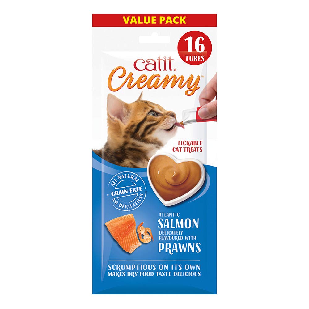 Creamy Salmon and Shrimp Flavoured Treats for Cats - Pack of 4